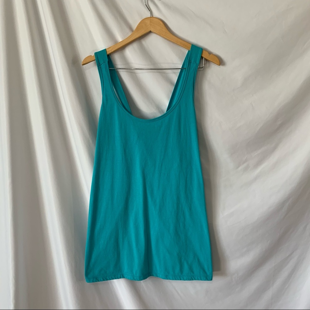 Livi Active Turquoise Flowy Work Out Tank  Sz26/28